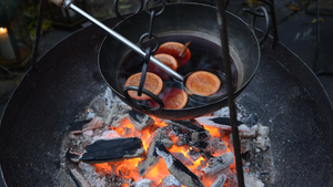 charcoal barbecue kadai firebowl and cooking bowl 