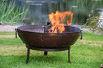 Recycled Kadai Firebowl on Gothic high and low stands