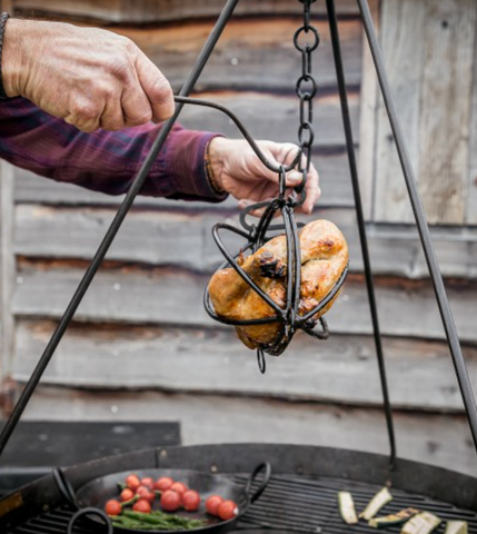 Kadai Cooking Bowl with 3 Chains – Country Gardener